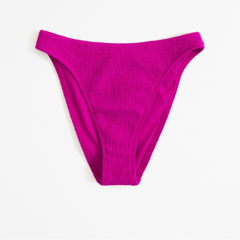 Abercrombie Curve Love Mid Rise High Leg Moderate Bottom